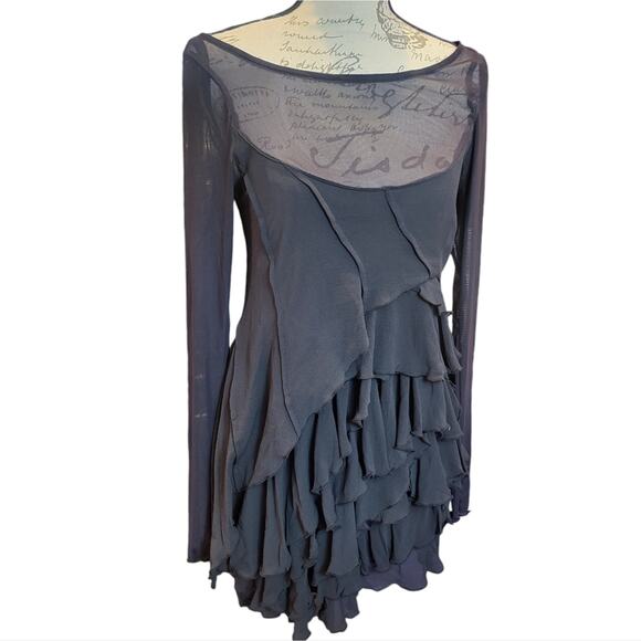 Free People Love Me, Love Me Not Mini Dress Black Small - Picture 5 of 8